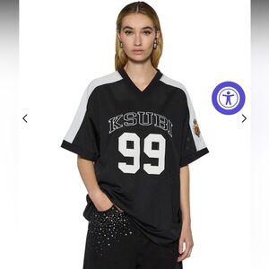 Ksubi Black & White '99 Mesh Football Jersey